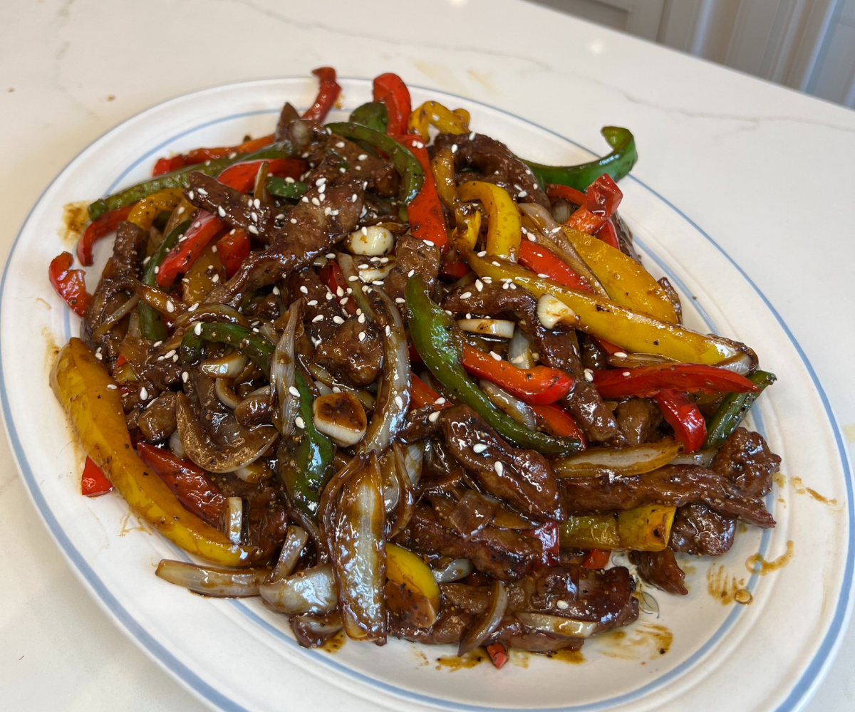 Black Pepper Beef Stir Fry